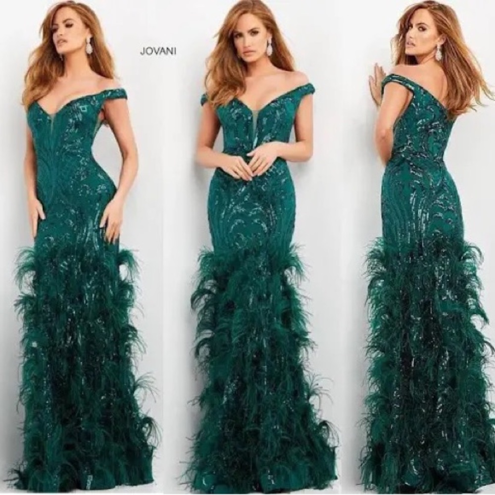 Jovani Green 05660 Dress - Size 12